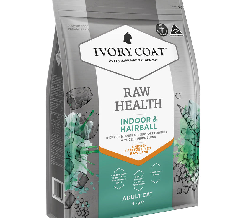 Ivory Coat – Adult Cat – Raw Health – Indoor & Hairball