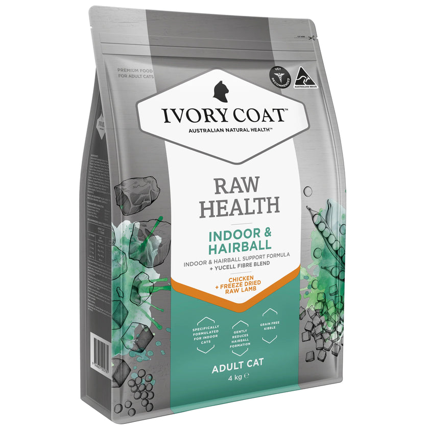 Ivory Coat – Adult Cat – Raw Health – Indoor & Hairball