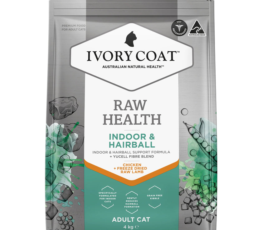 Ivory Coat – Adult Cat – Raw Health – Indoor & Hairball