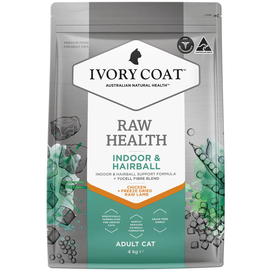 Ivory Coat – Adult Cat – Raw Health – Indoor & Hairball