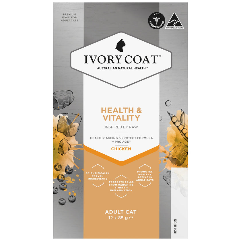 Ivory Coat – Adult Cat – Wet Food Trays – Inspired By Raw – Health & Vitality