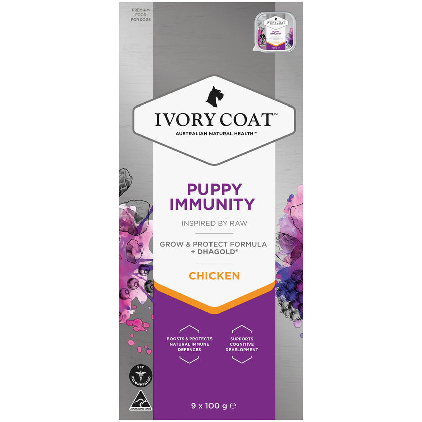 Ivory Coat – Wet Food Trays – Inspired By Raw – Puppy Immunity