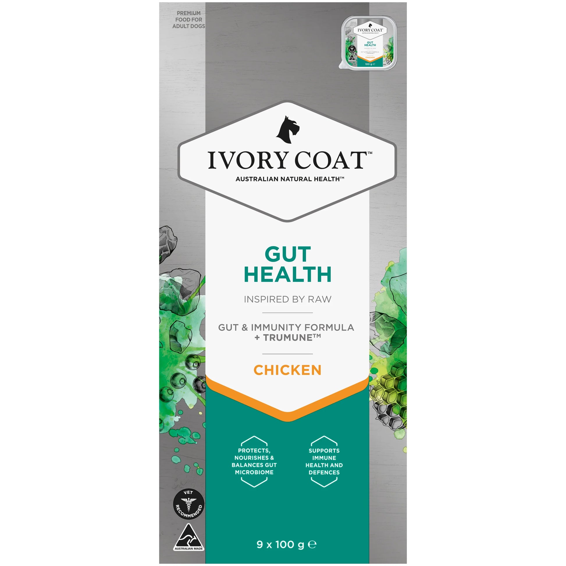 Adult Dog Wet Food Trays – Inspired By Raw – Gut Health - 9 x 100g - image 2