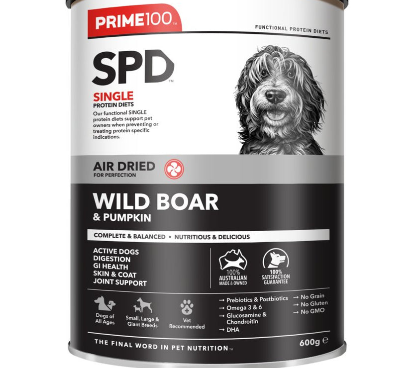 SPD Air Dried Dog Food – Wild Boar & Pumpkin
