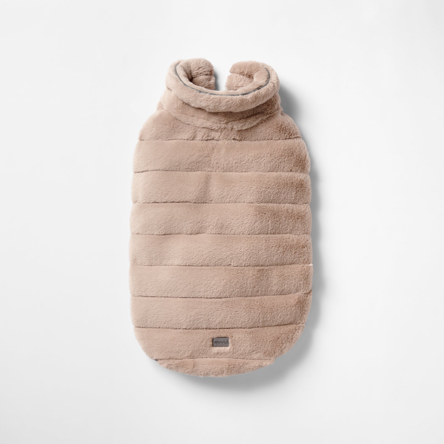 Snooza Wear – Cut Fur Fabric Coat – Taupe - image 3