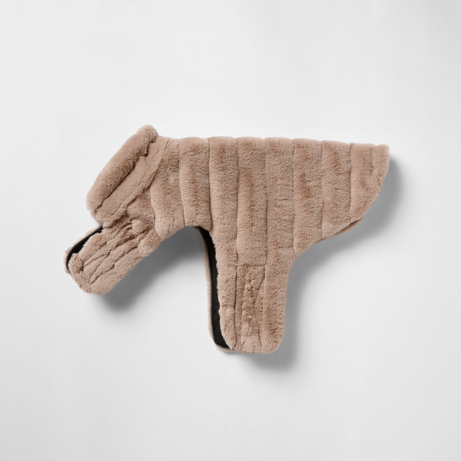 Snooza Wear – Cut Fur Fabric Coat – Taupe - image 5
