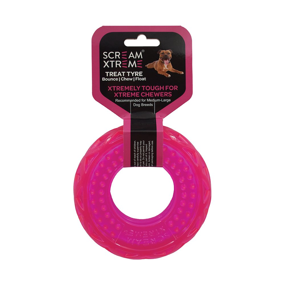 Dogs Xtreme Treat Tyre Toy