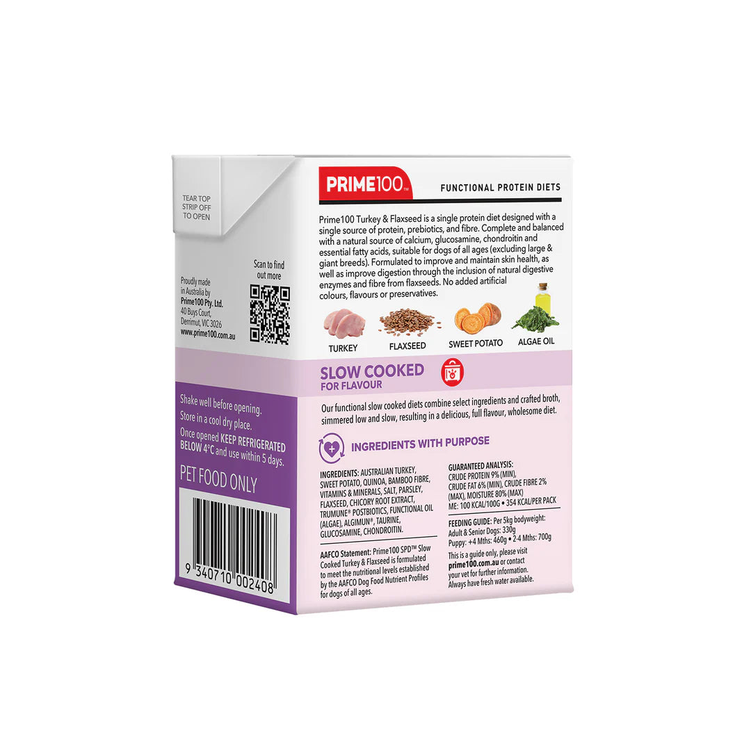 Prime100 – SPD Slow Cooked Turkey & Flaxseed