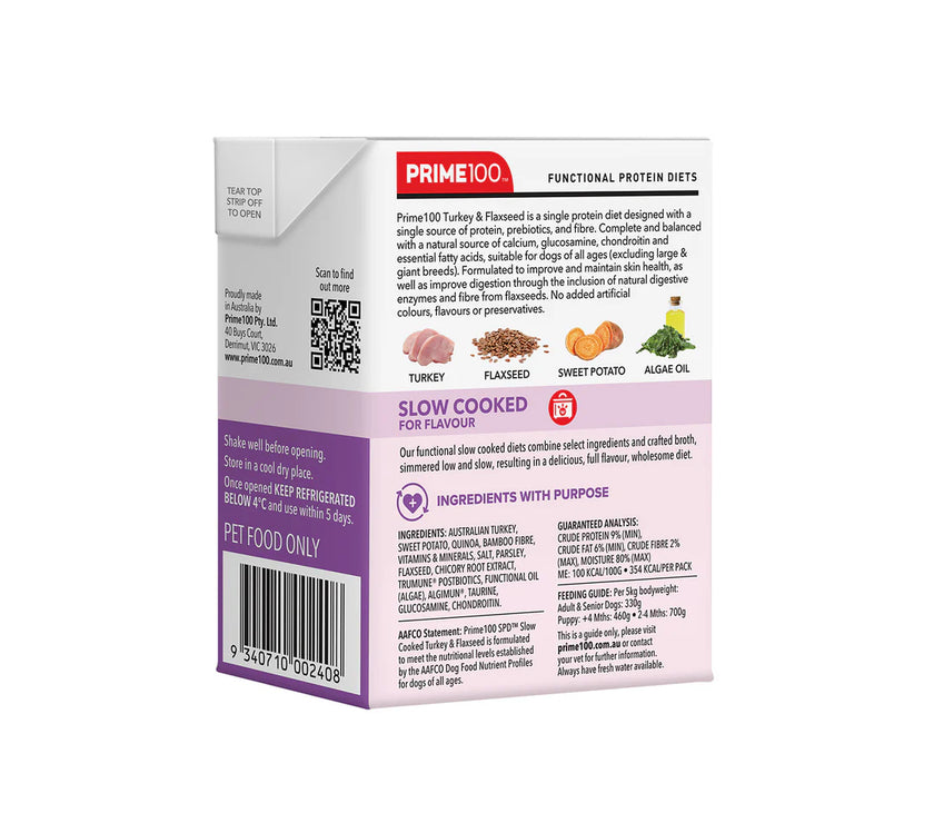 Prime100 – SPD Slow Cooked Turkey & Flaxseed