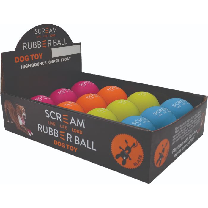 Pets Rubber Ball – Box of 12