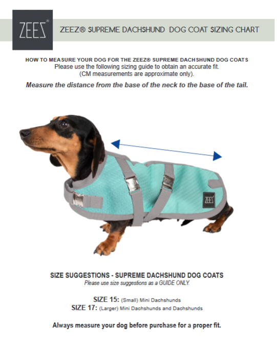 Supreme Waterproof Dachshund Dog Coat – Navy Stone/Red