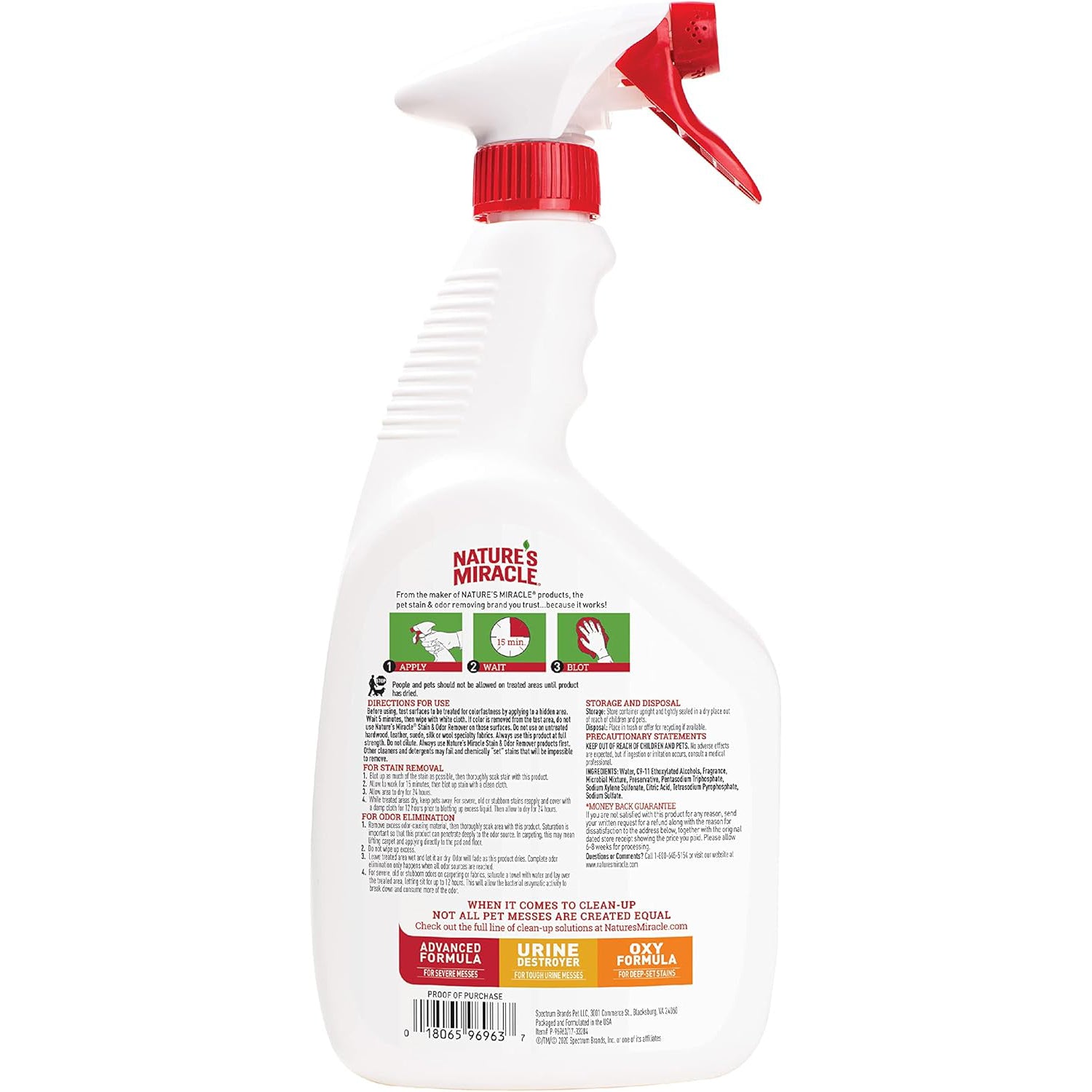 Nature’s Miracle – Stain & Odor Remover (Dog) - image 2