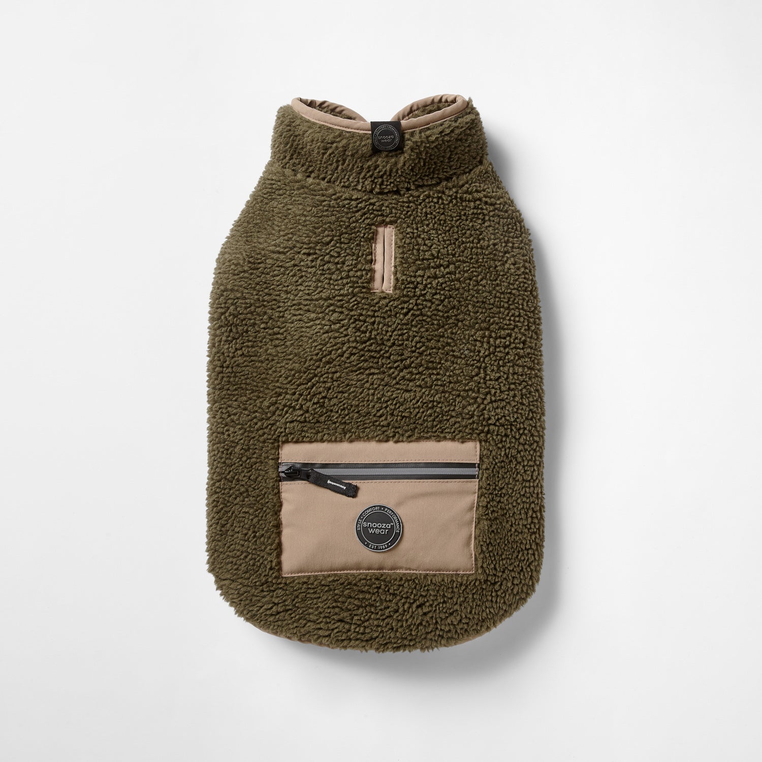 Snooza - Teddy Pocket Coat – Khaki/Fawn