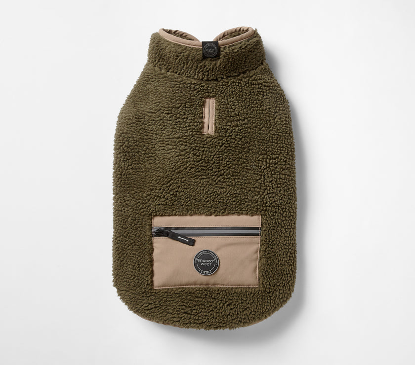 Snooza - Teddy Pocket Coat – Khaki/Fawn