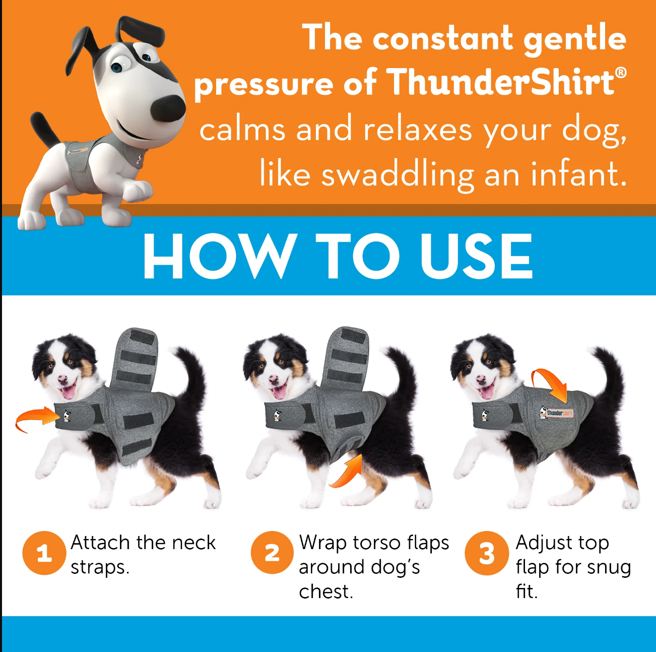 Thundershirt For Dogs - Dog Anxiety Jumper