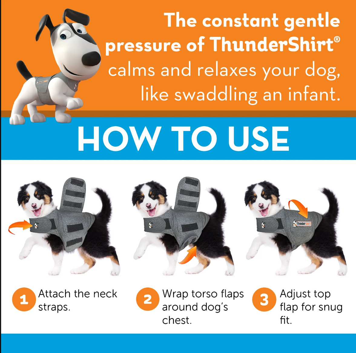 Thundershirt For Dogs - Dog Anxiety Jumper