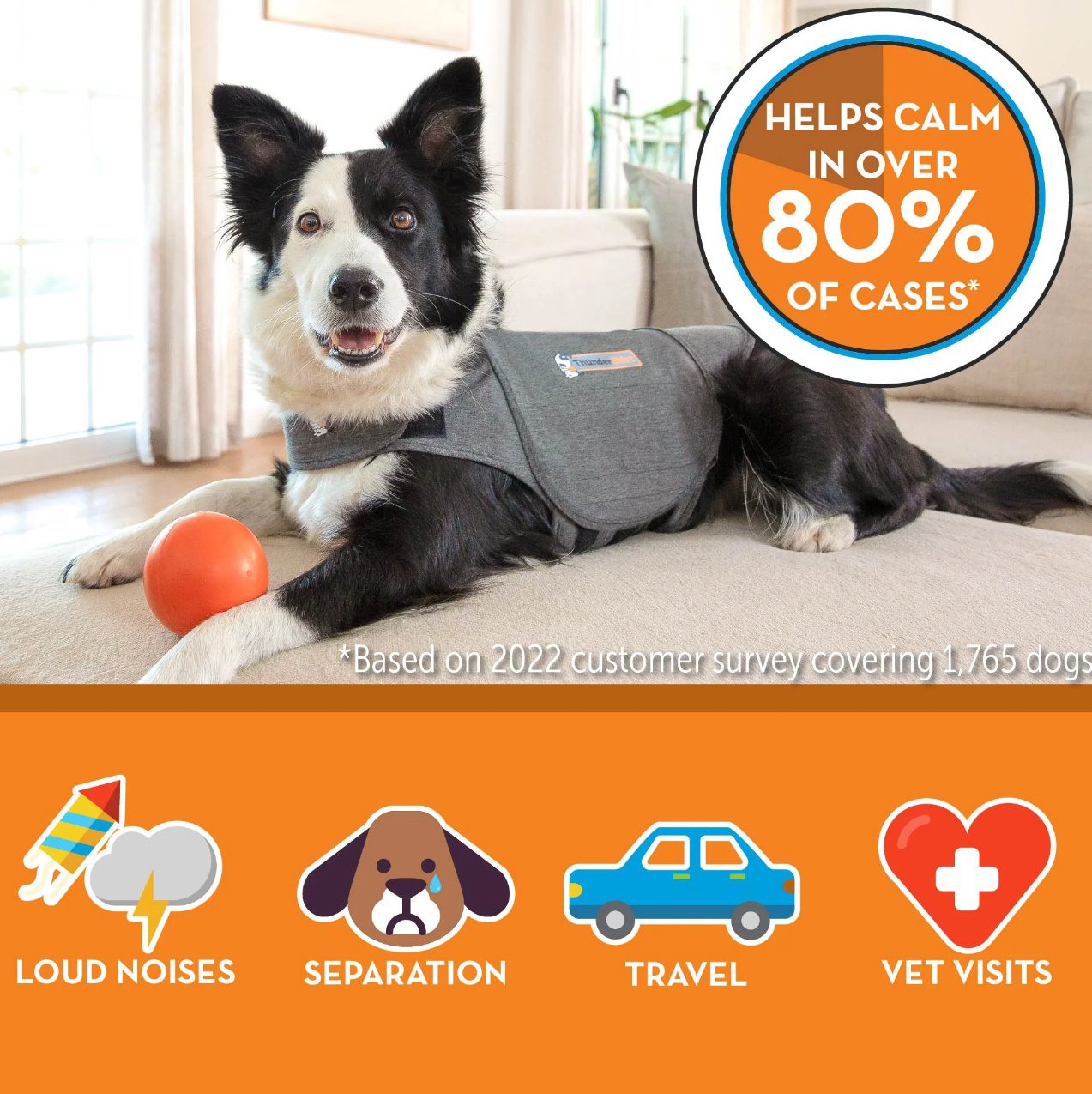 Thundershirt For Dogs - Dog Anxiety Jumper