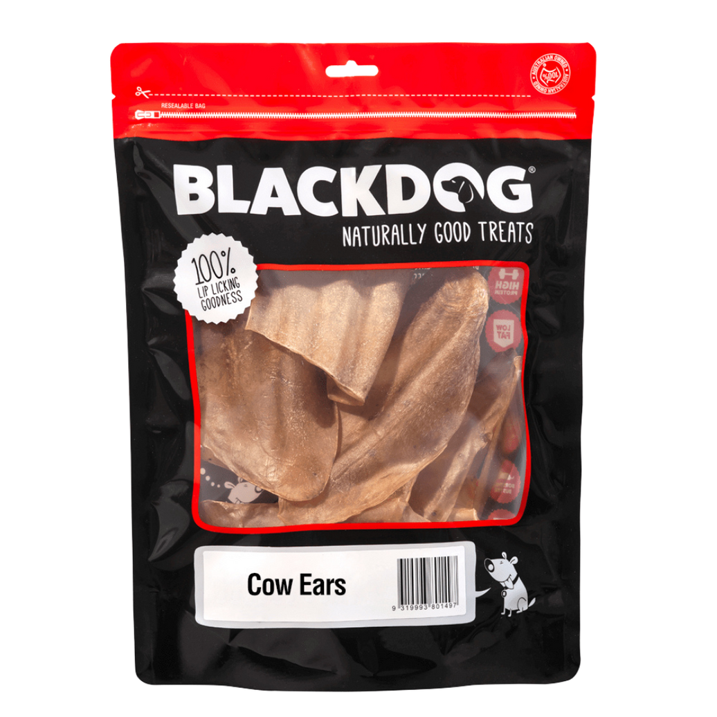 Black Dog Cow Ears