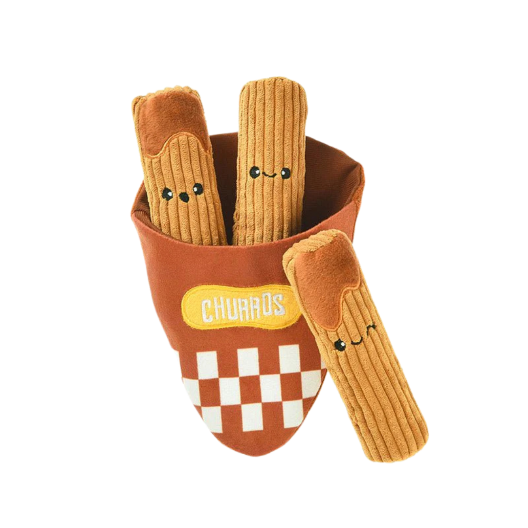 Hugsmart Food Party Churros Dog Toy Set