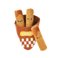 Hugsmart Food Party Churros Dog Toy Set