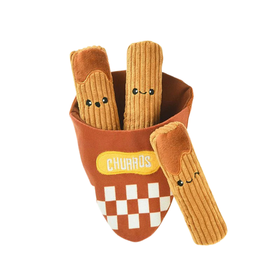 Hugsmart Food Party Churros Dog Toy Set