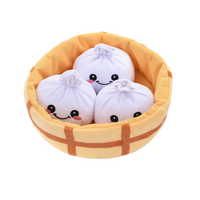 Hugsmart Food Party Soup Dumplings Dog Toy Set