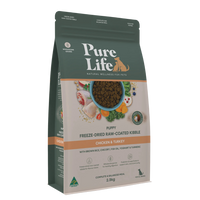Pure Life – Puppy – Freeze-Dried Raw Coated Kibble – Chicken & Turkey