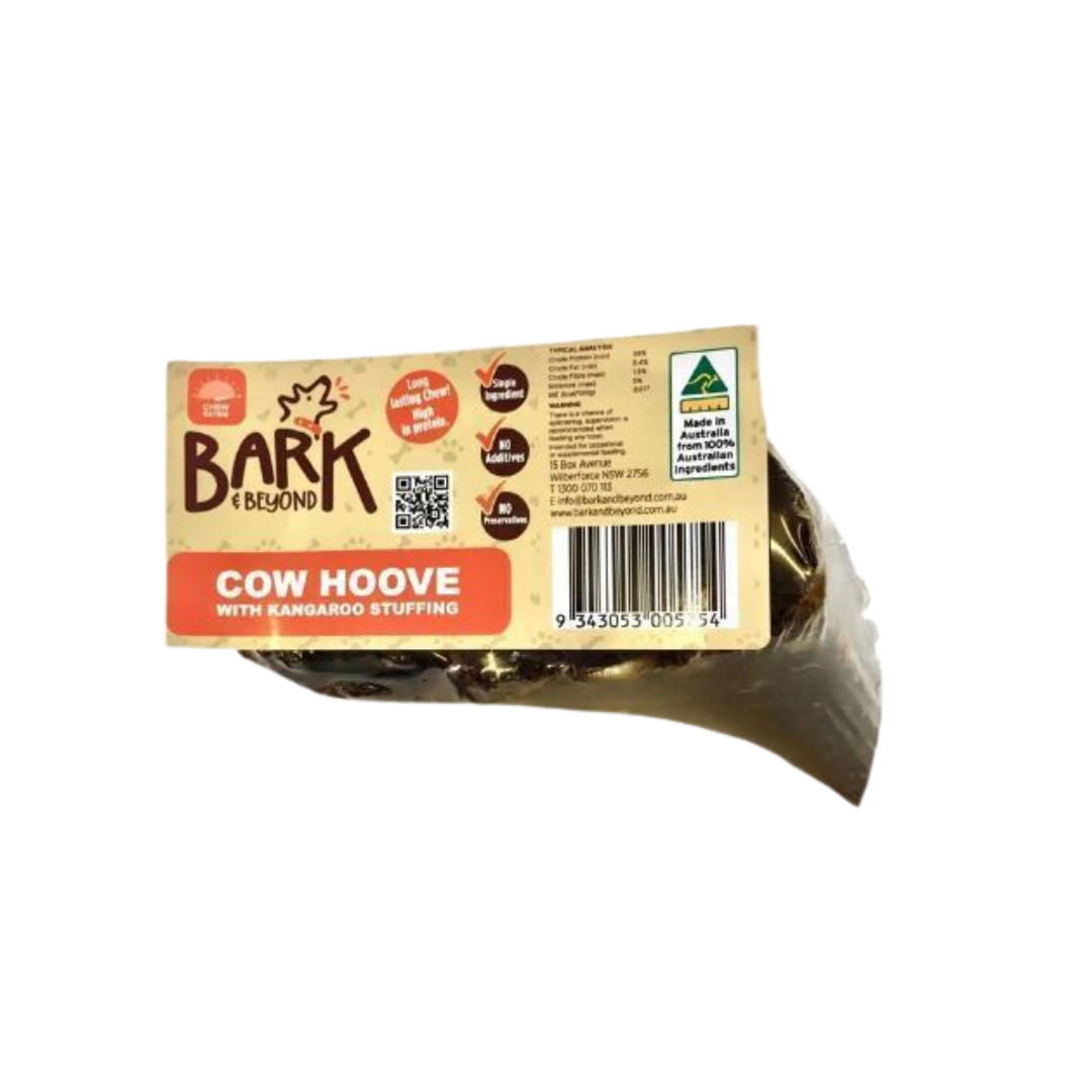 Bark & Beyond - Stuffed Cow Hoof Dog Treat
