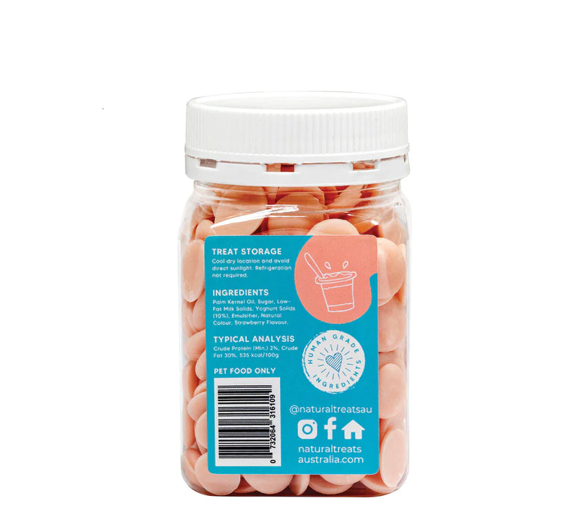 The Pet Project – Natural Treats – Strawberry Yogurt Drops