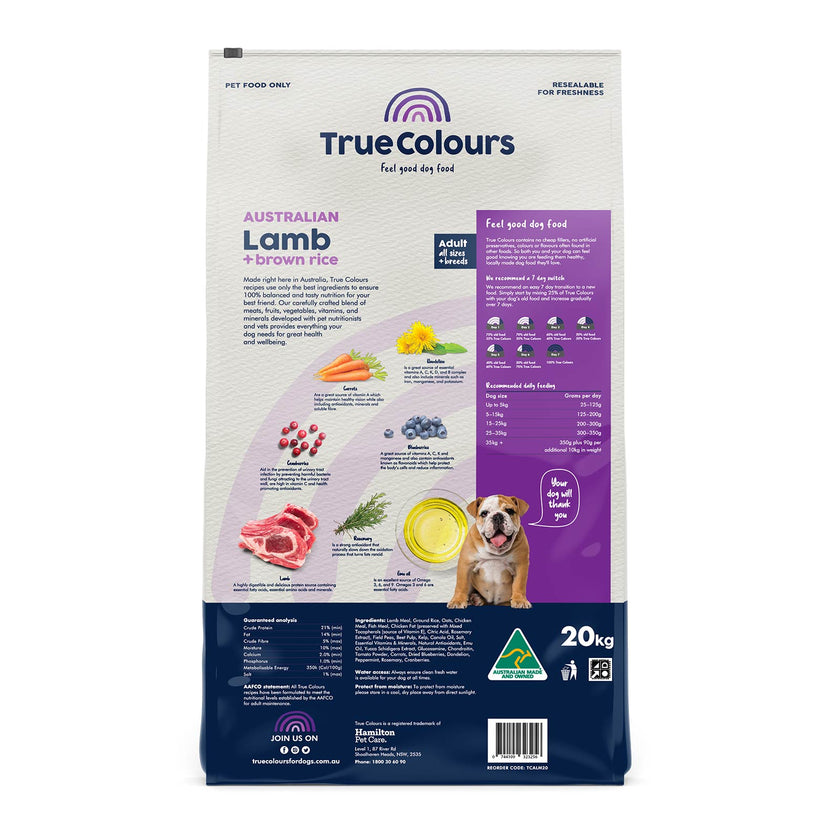 Adult Dog – Australian Lamb + Brown Rice