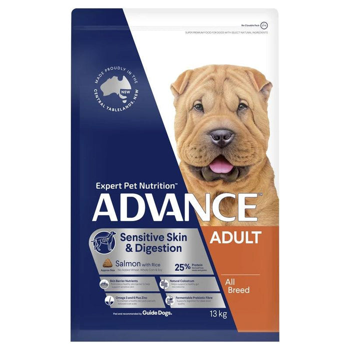 advance sensitive skin dog food