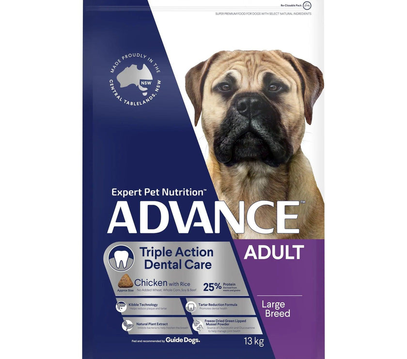 Advance – Adult Dog – Large Breed – Triple Action Dental Care - The Pet Standard