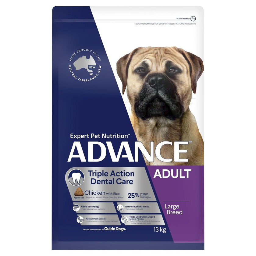 Advance – Adult Dog – Large Breed – Triple Action Dental Care - The Pet Standard