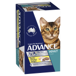 Advance Wet Cat Food, 7 Pack Trays for Adult Cat