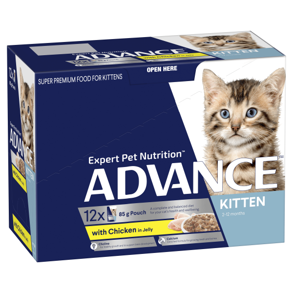 Advance Wet Cat Food, 7 pack Trays for Kitten