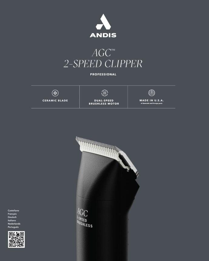 Andis – Clipper – AGC – 2-Speed – Black - The Pet Standard