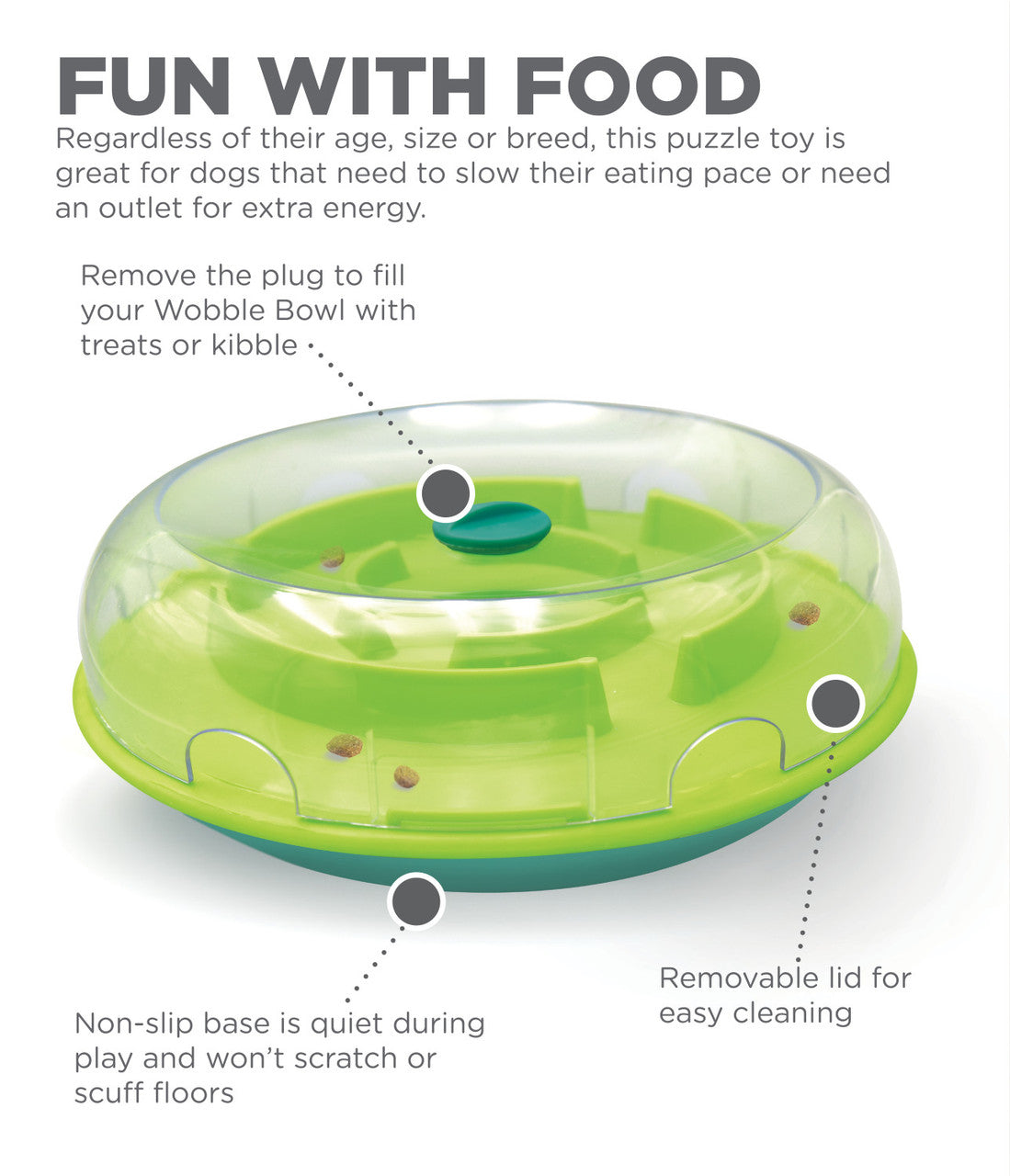 Outward Hound – Nina Ottosson – Dog Wobble Bowl (Level 1) - image 3