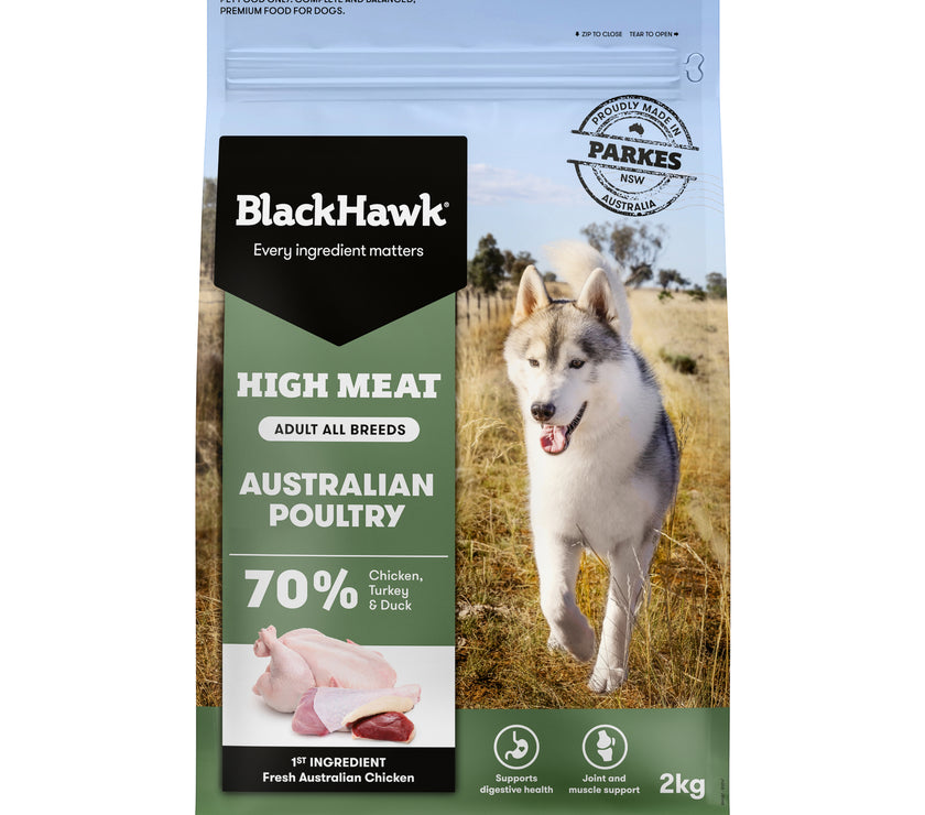 Adult Dog Food – High Meat – Australian Poultry