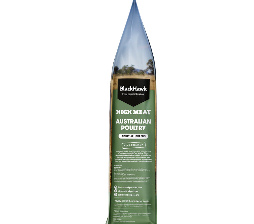 Adult Dog Food – High Meat – Australian Poultry