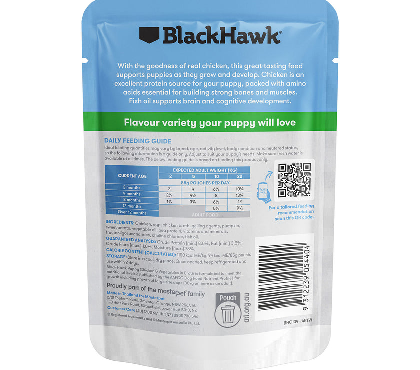 Black Hawk – Wet Food Pouches – Puppy