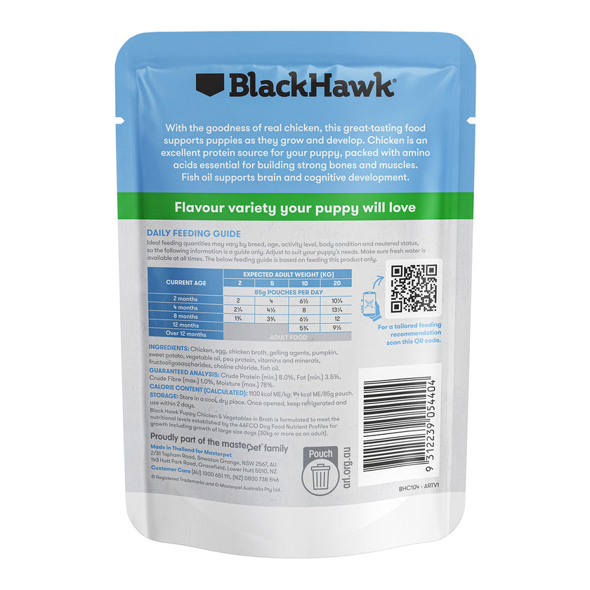 Black Hawk – Wet Food Pouches – Puppy