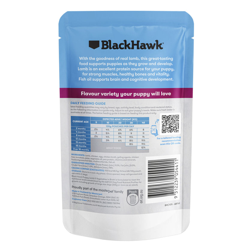 Black Hawk – Wet Food Pouches – Puppy