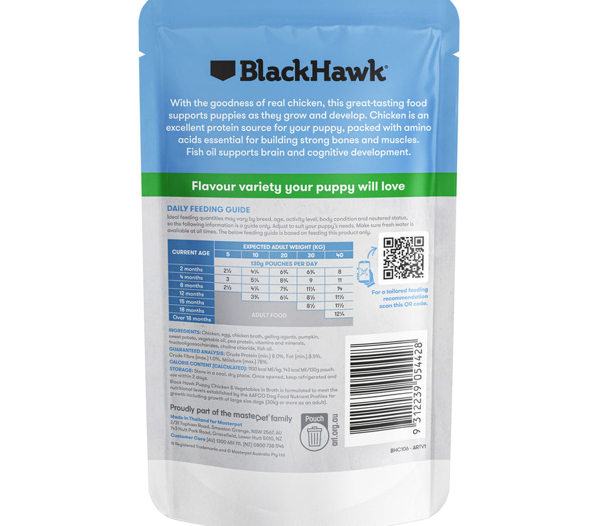 Black Hawk – Wet Food Pouches – Puppy