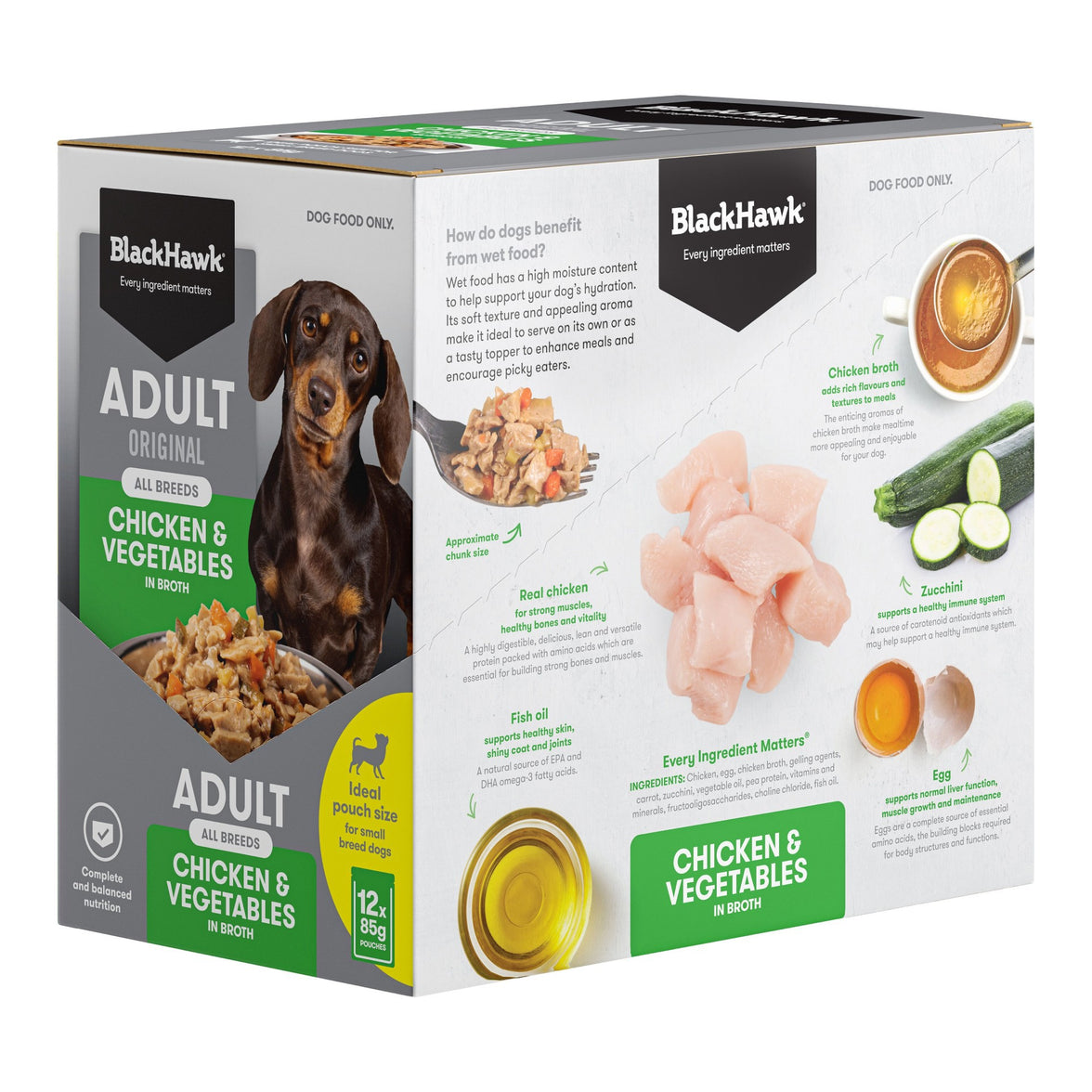Black Hawk – Wet Food Pouches – Adult Dog – Chicken & Vegetables - image 8