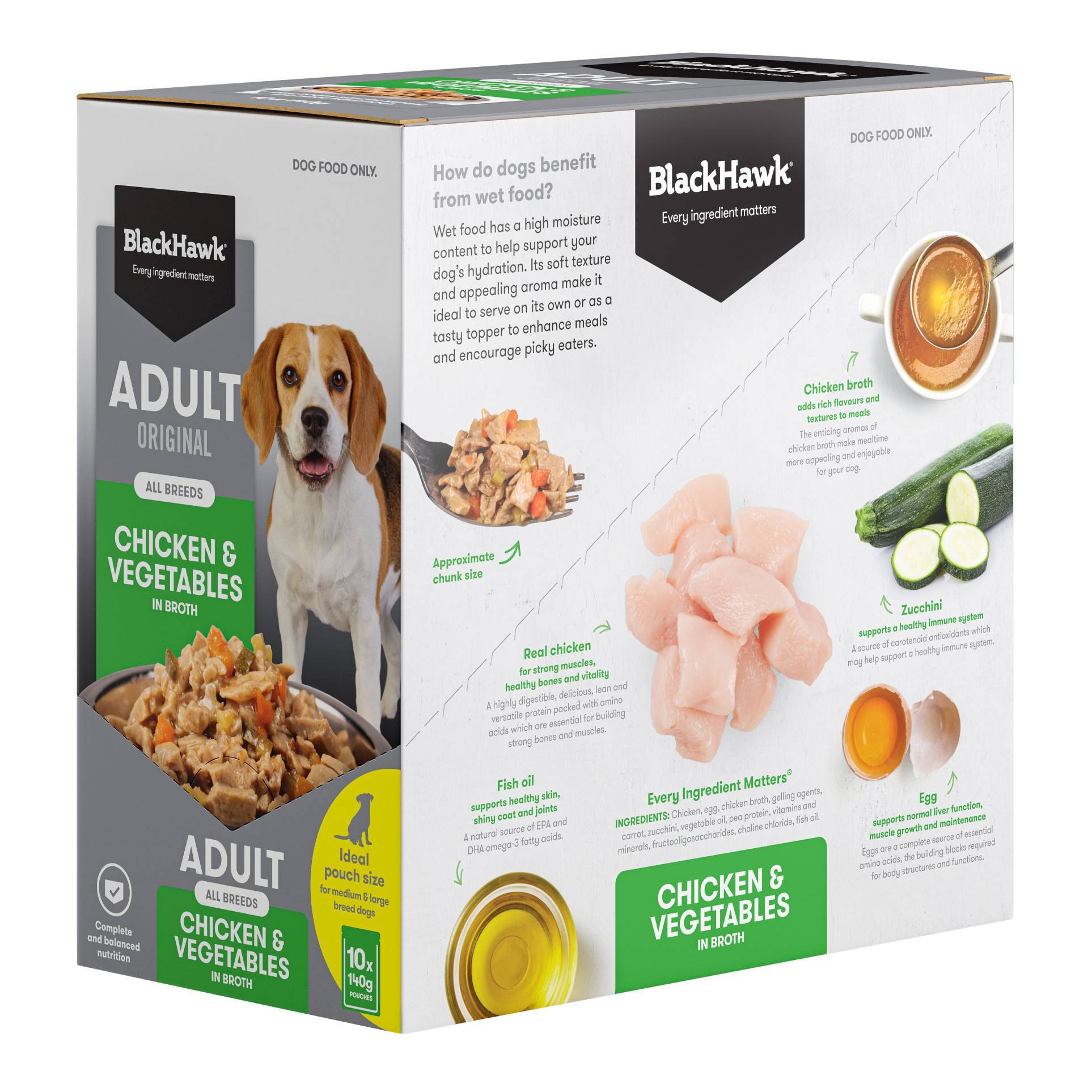 Black Hawk – Wet Food Pouches – Adult Dog – Chicken & Vegetables - image 5