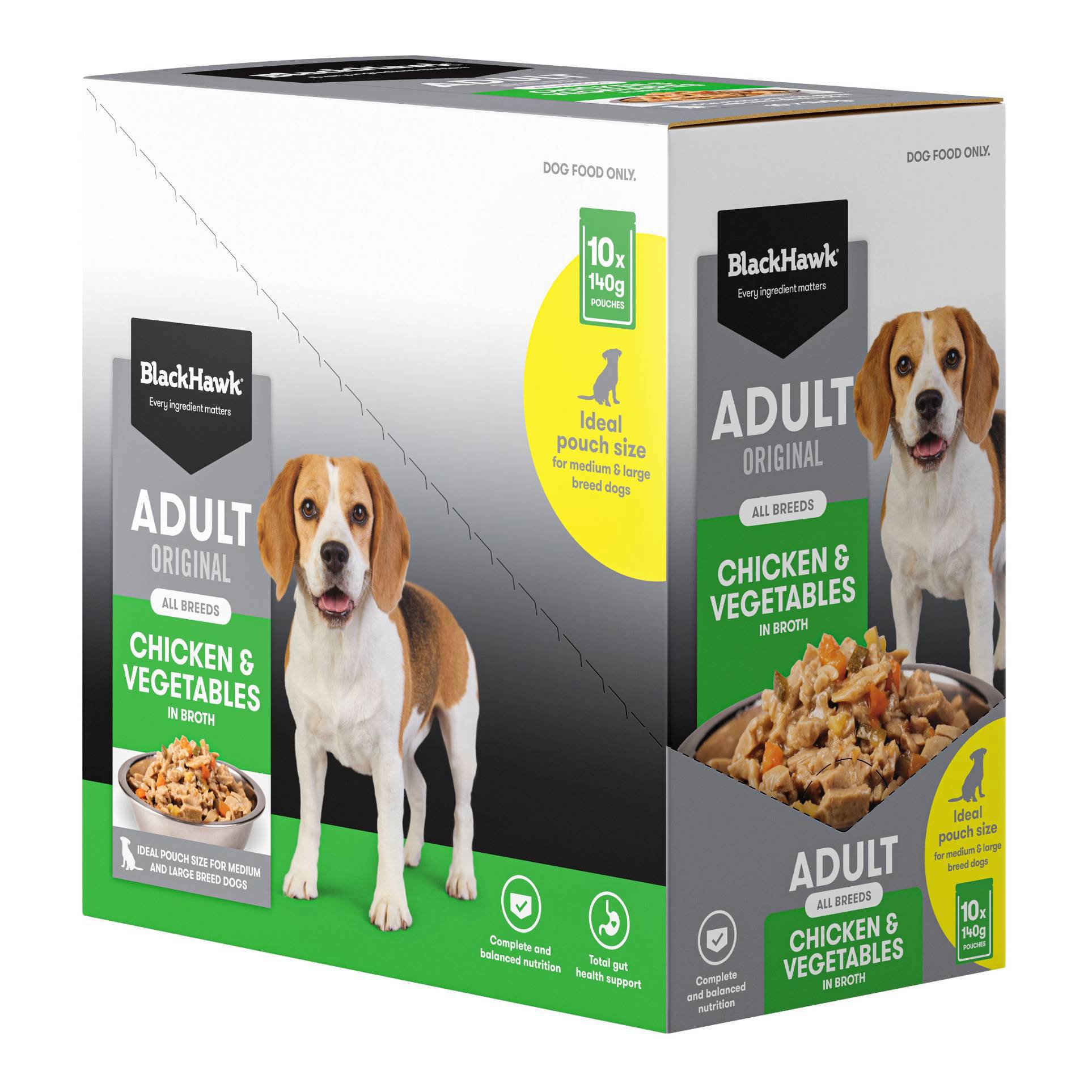 Black Hawk – Wet Food Pouches – Adult Dog – Chicken & Vegetables - image 4