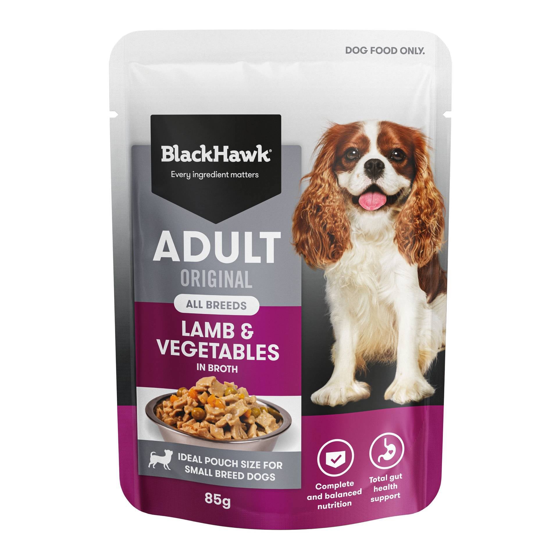 Black Hawk – Wet Food Pouches – Adult Dog – Lamb & Vegetables