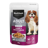 Black Hawk – Wet Food Pouches – Adult Dog – Lamb & Vegetables