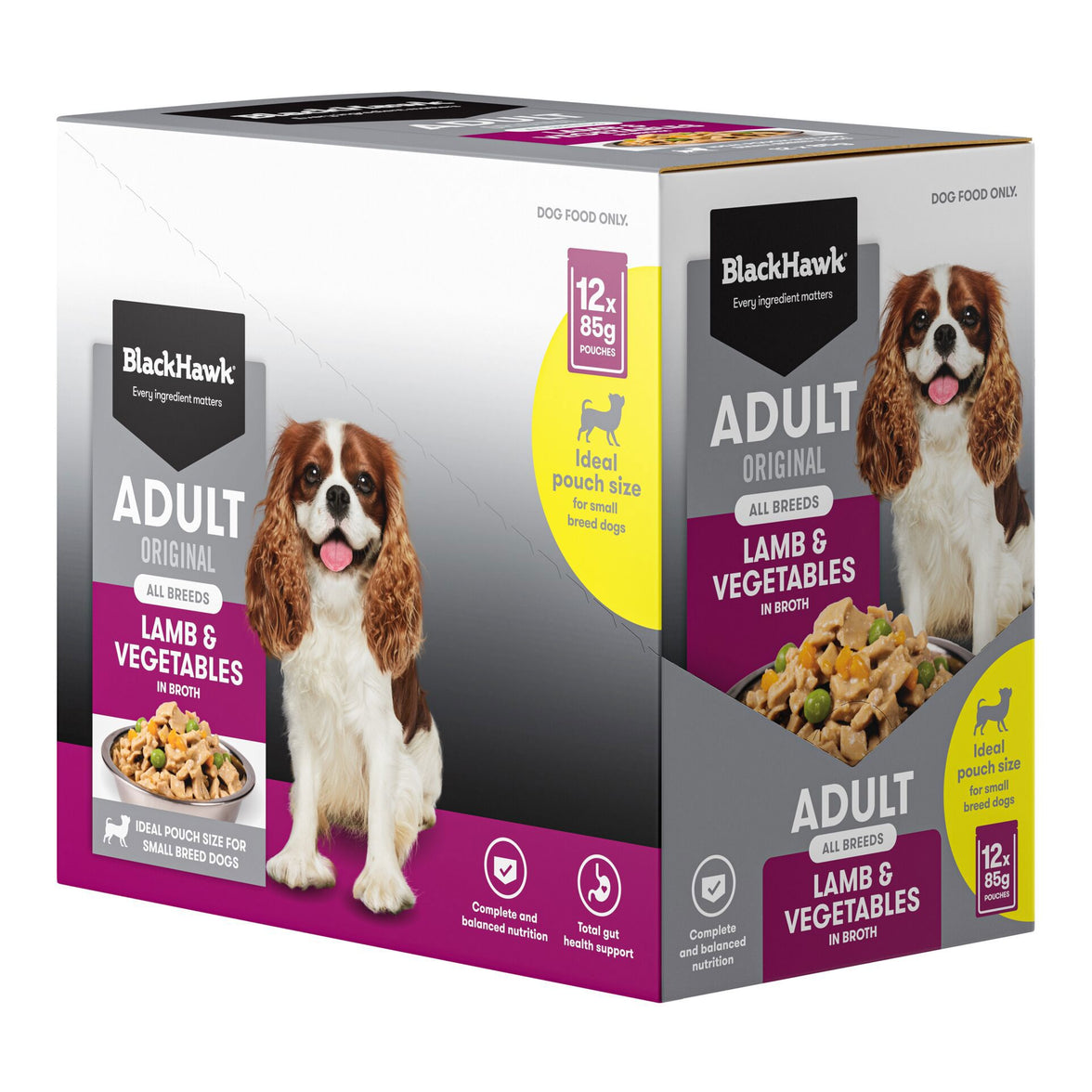 Black Hawk – Wet Food Pouches – Adult Dog – Lamb & Vegetables
