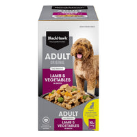 Black Hawk – Wet Food Pouches – Adult Dog – Lamb & Vegetables